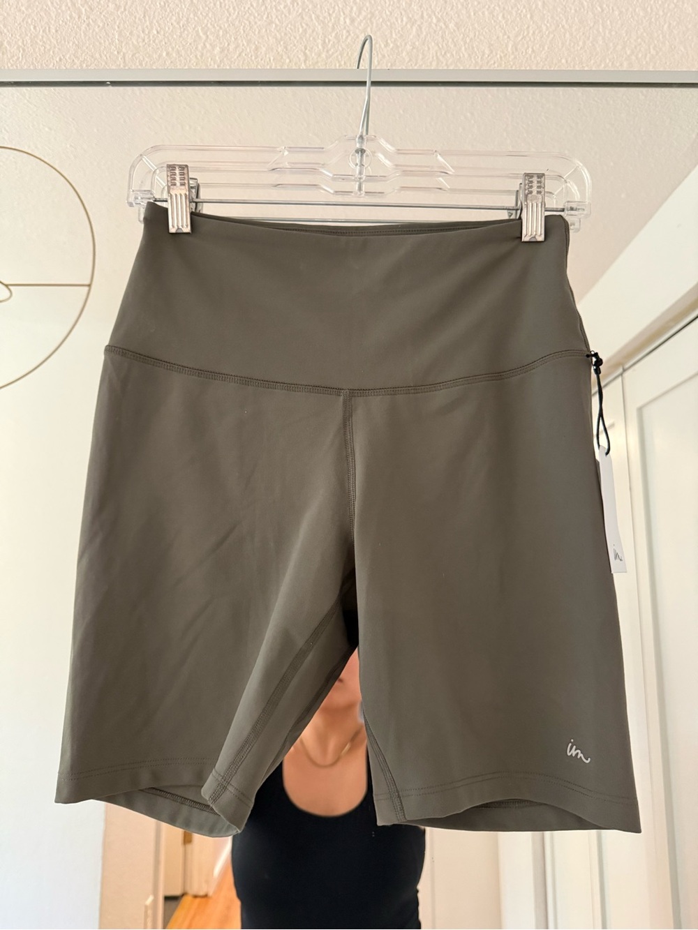NWT Imperial Motion Olive Green High-Rise Bike Shorts